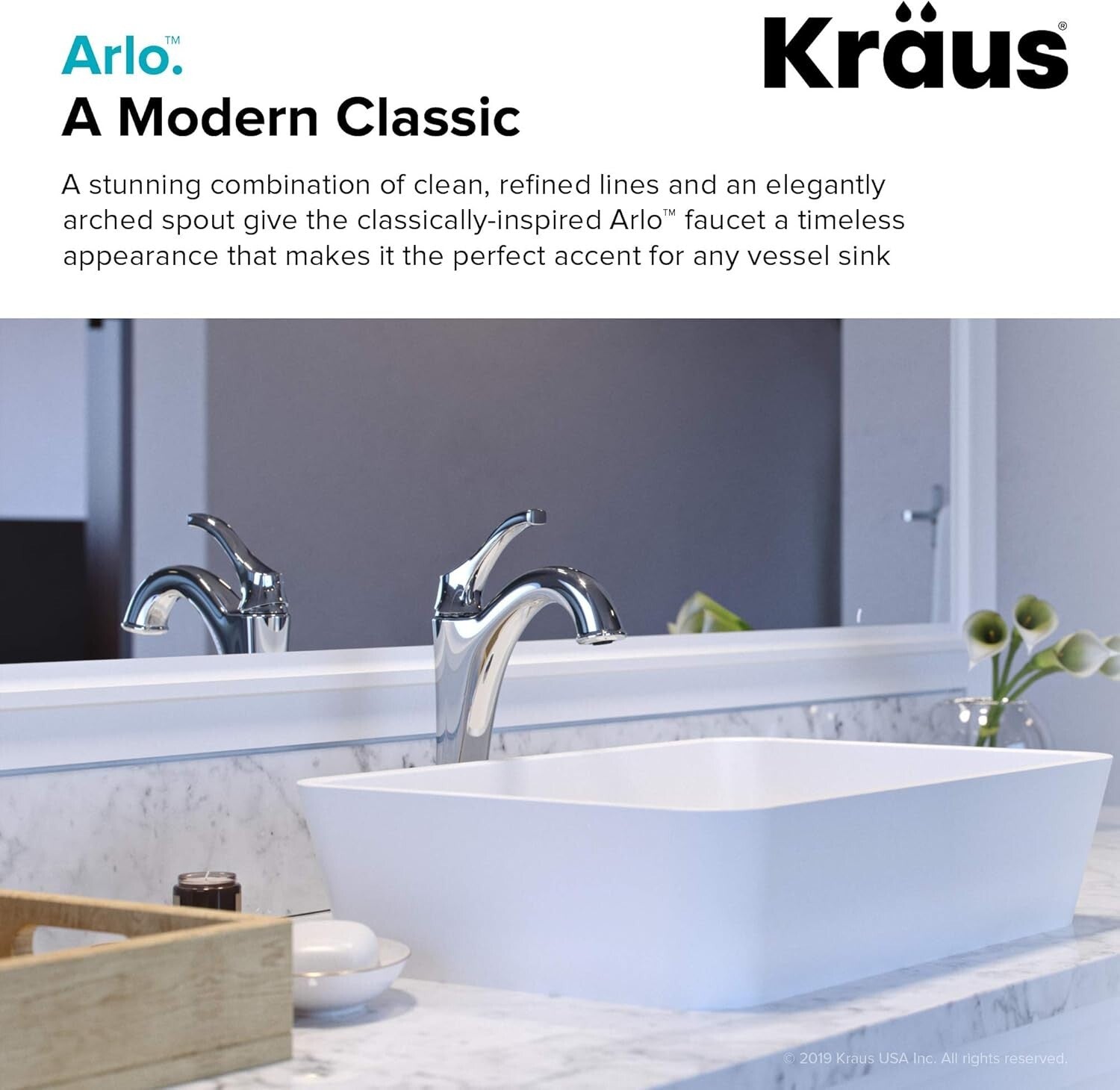 Elegant Brushed Gold Tall Vessel Bathroom Faucet with Pop-Up Drain Included