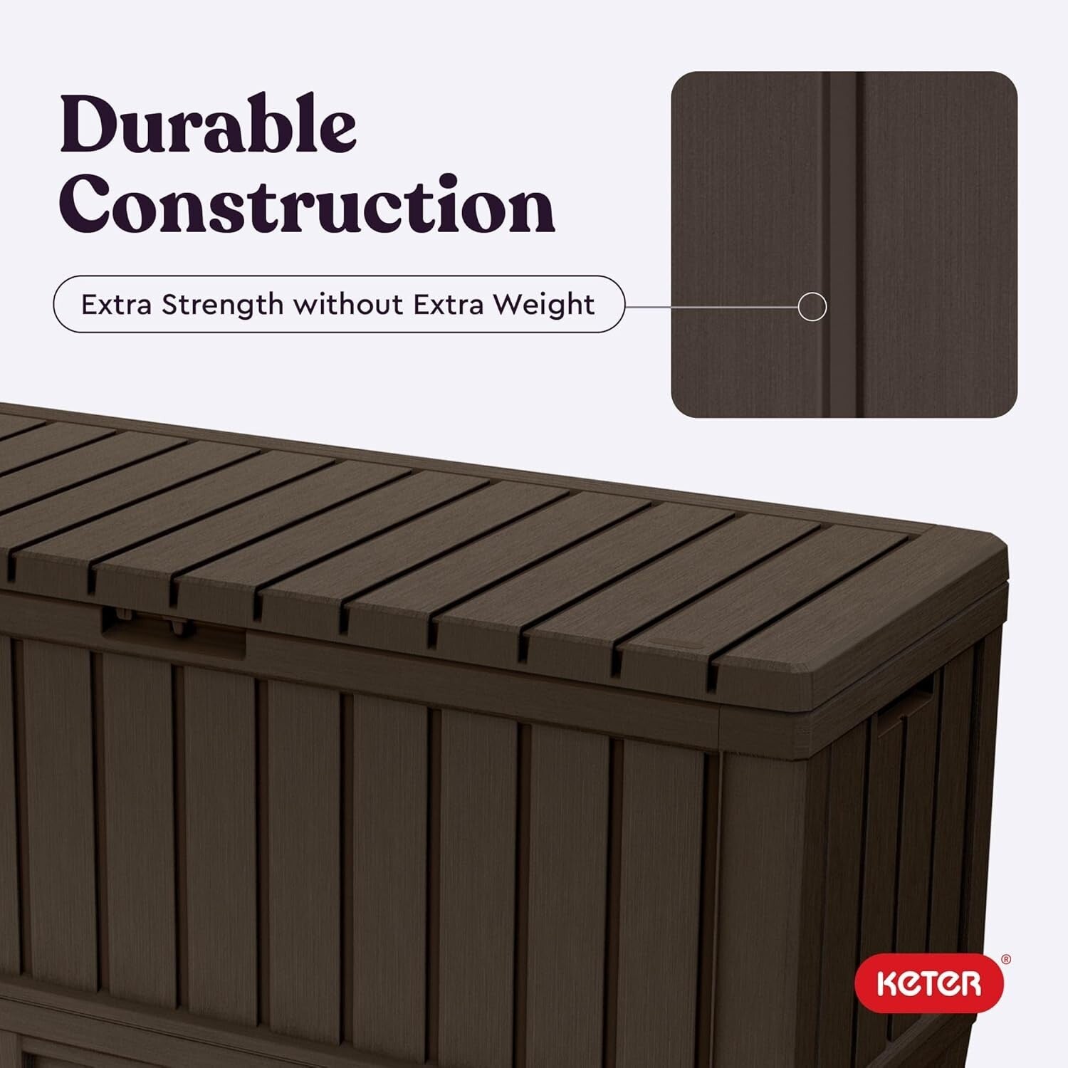 Durable Weather-Resistant Deck Box with 92-Gallon Capacity for Patio Accessories