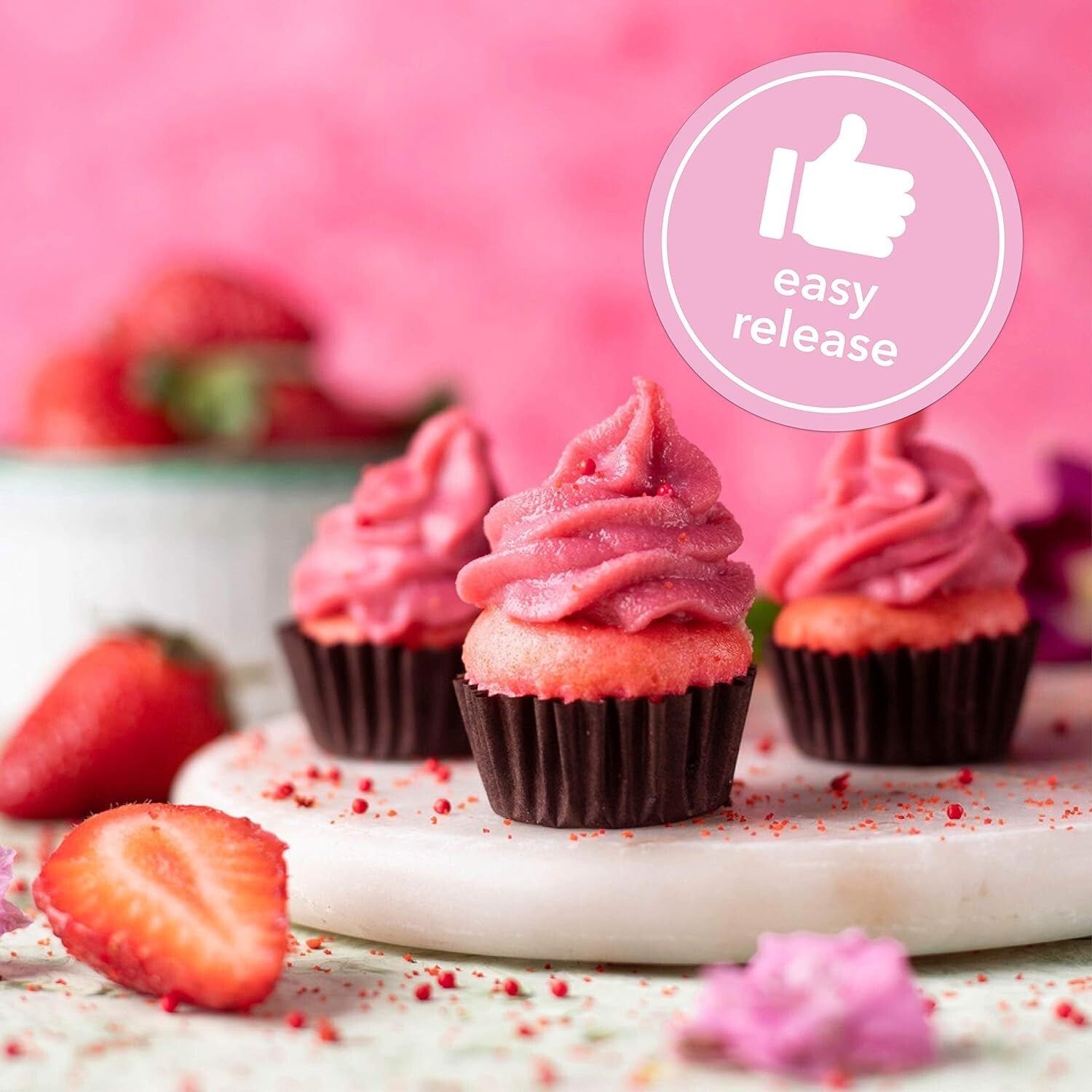 High-Quality Aluminum Mini Cupcake Pans - 12 Cavity, Eco-Friendly & Disposable