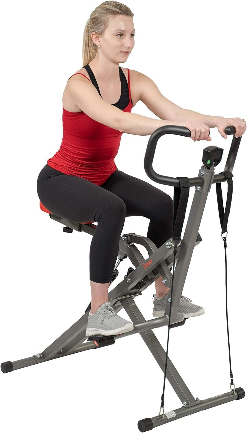 Row-N-Ride PRO Full-Body Squat Machine with Resistance Bands & App Access