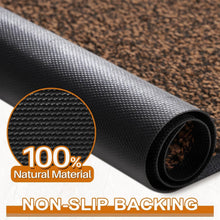 Load image into Gallery viewer, Durable Brown Outdoor Indoor Doormat 72'' x 48'' - Machine Washable Entry Rug