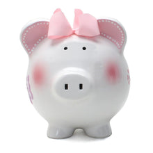 Load image into Gallery viewer, Elegant 8" Ceramic Piggy Bank for Girls - Butterfly Patterned Savings Bank