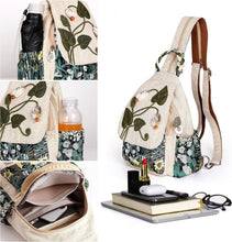 Load image into Gallery viewer, Stylish Lightweight Canvas Sling Bag with Adjustable Straps for Everyday Use