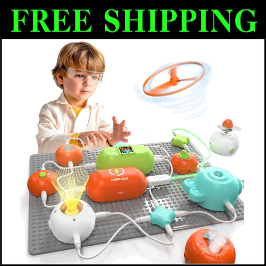 Electronics Exploration Kit - 420 Experiments, No Soldering Required, Ages 5-12!