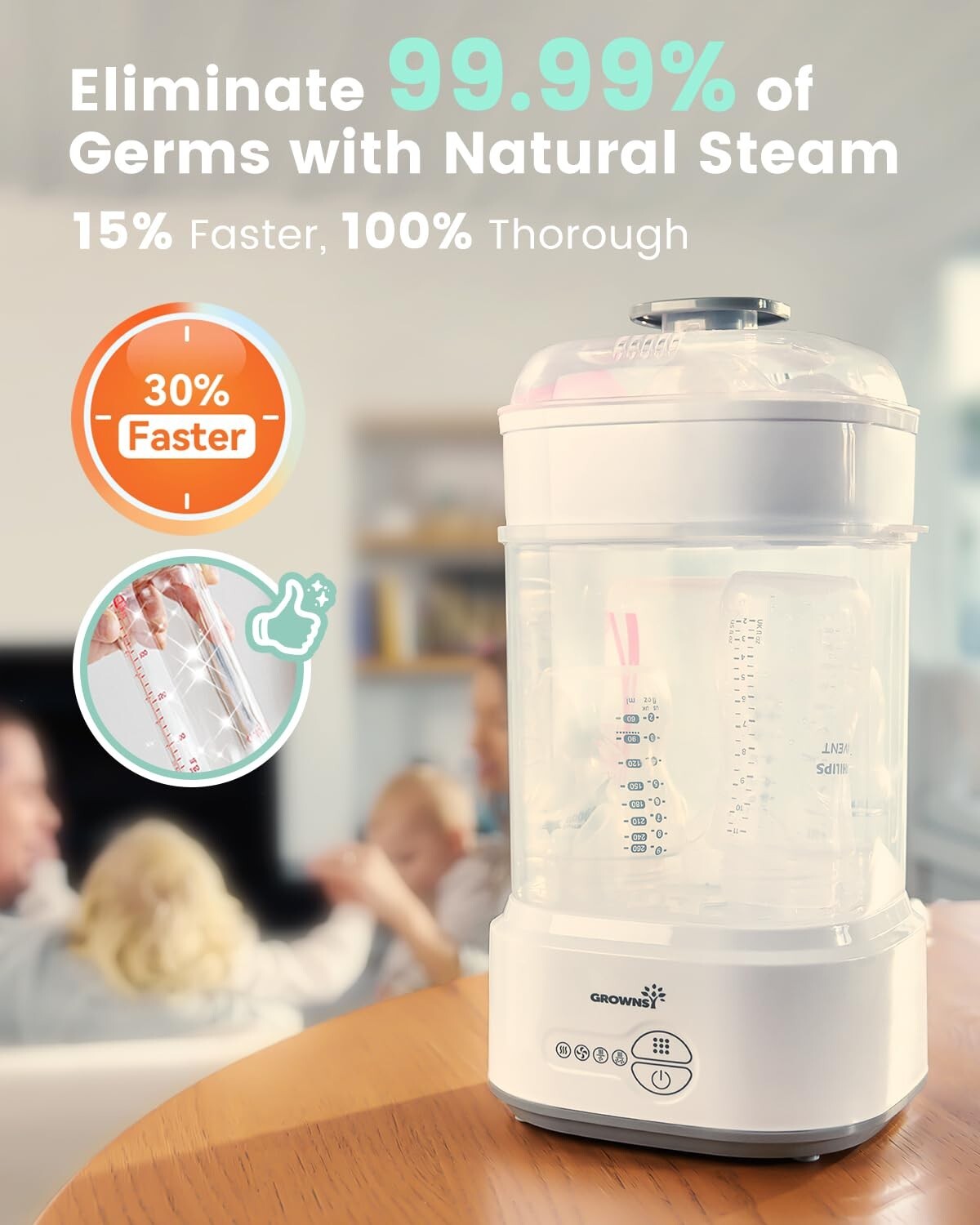 Efficient Baby Bottle Sterilizer & Dryer - Hassle-Free Hygiene for New Parents