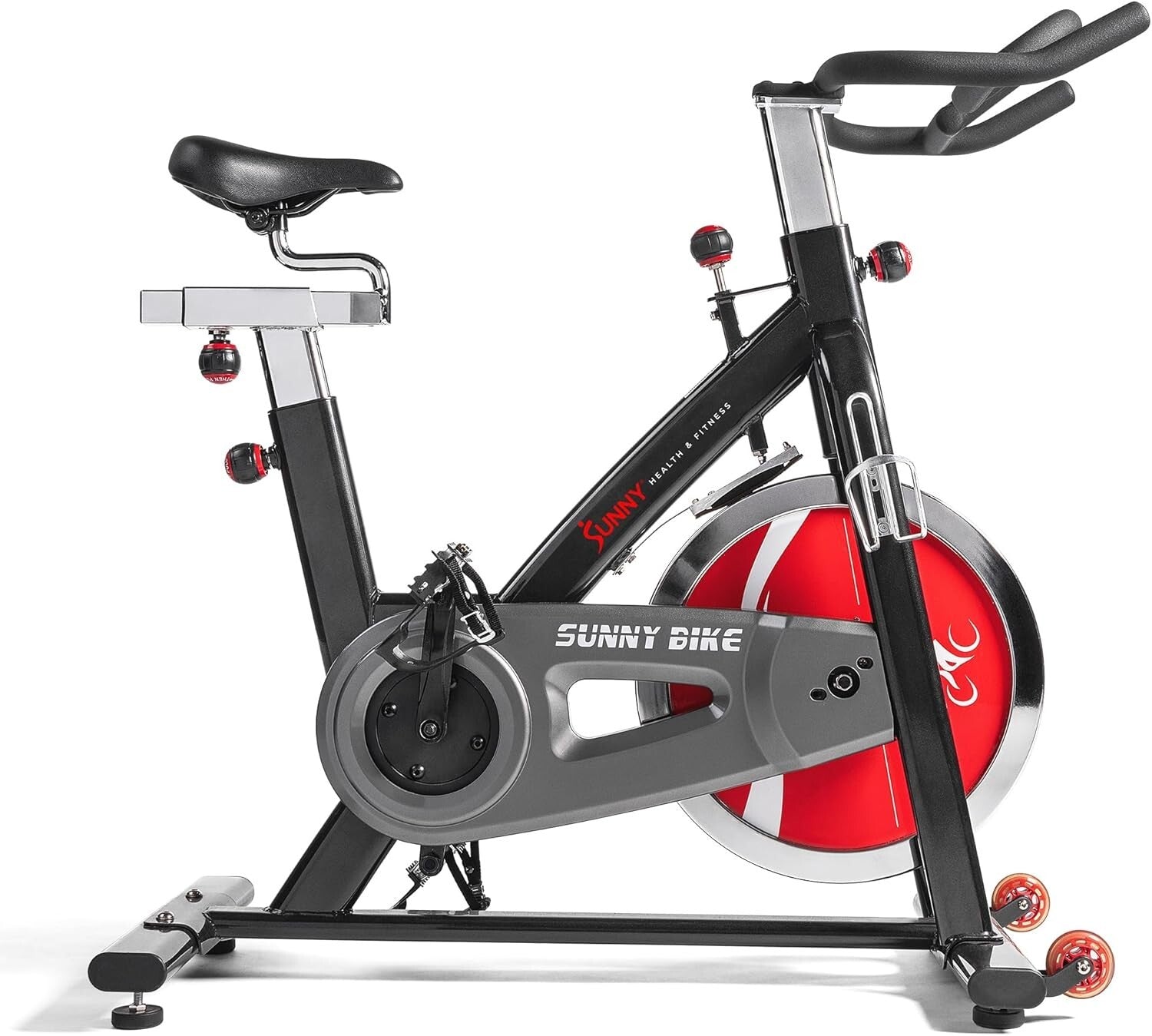 4-Way Adjustable Stationary Exercise Bike for Home Cardio & Convenient Storage