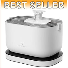 Load image into Gallery viewer, Stylish Rechargeable Wireless Fountain for Cats - 2.5L Stainless Steel Bowl
