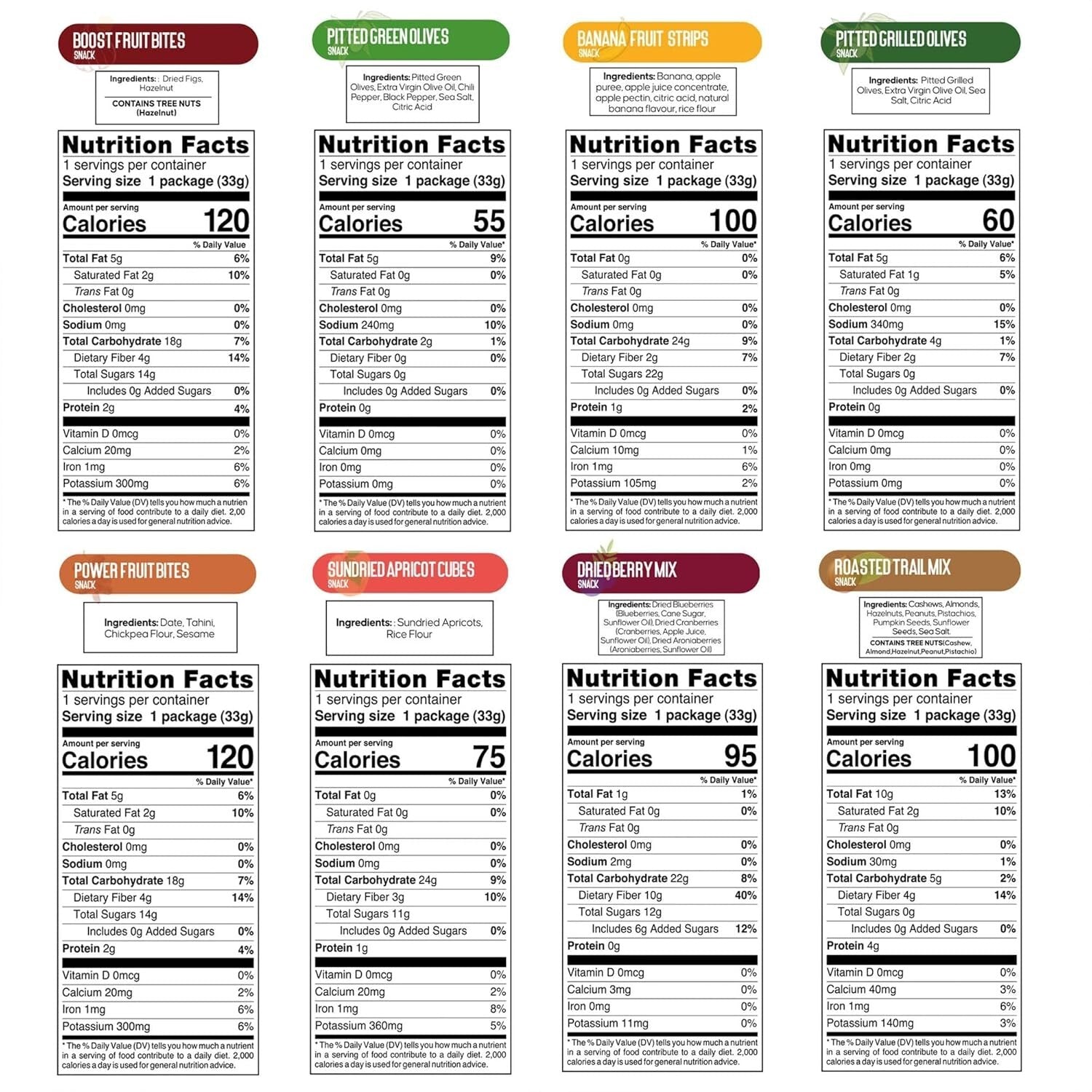 Individually Packed Vegan Snacks - 32 Variety Box, Gluten-Free & Kosher