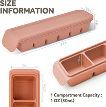 Load image into Gallery viewer, Airtight Silicone Freezer Trays - 6-Cup Baby Food Containers with Lid