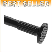 Load image into Gallery viewer, Multi-Purpose Adjustable Shower Curtain Rod, 51-126 Inch, Black - Ready to Use