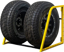 Load image into Gallery viewer, Robust Folding Tire Rack for Garage - Holds Up to 375 lbs &amp; Fits All Tire Sizes