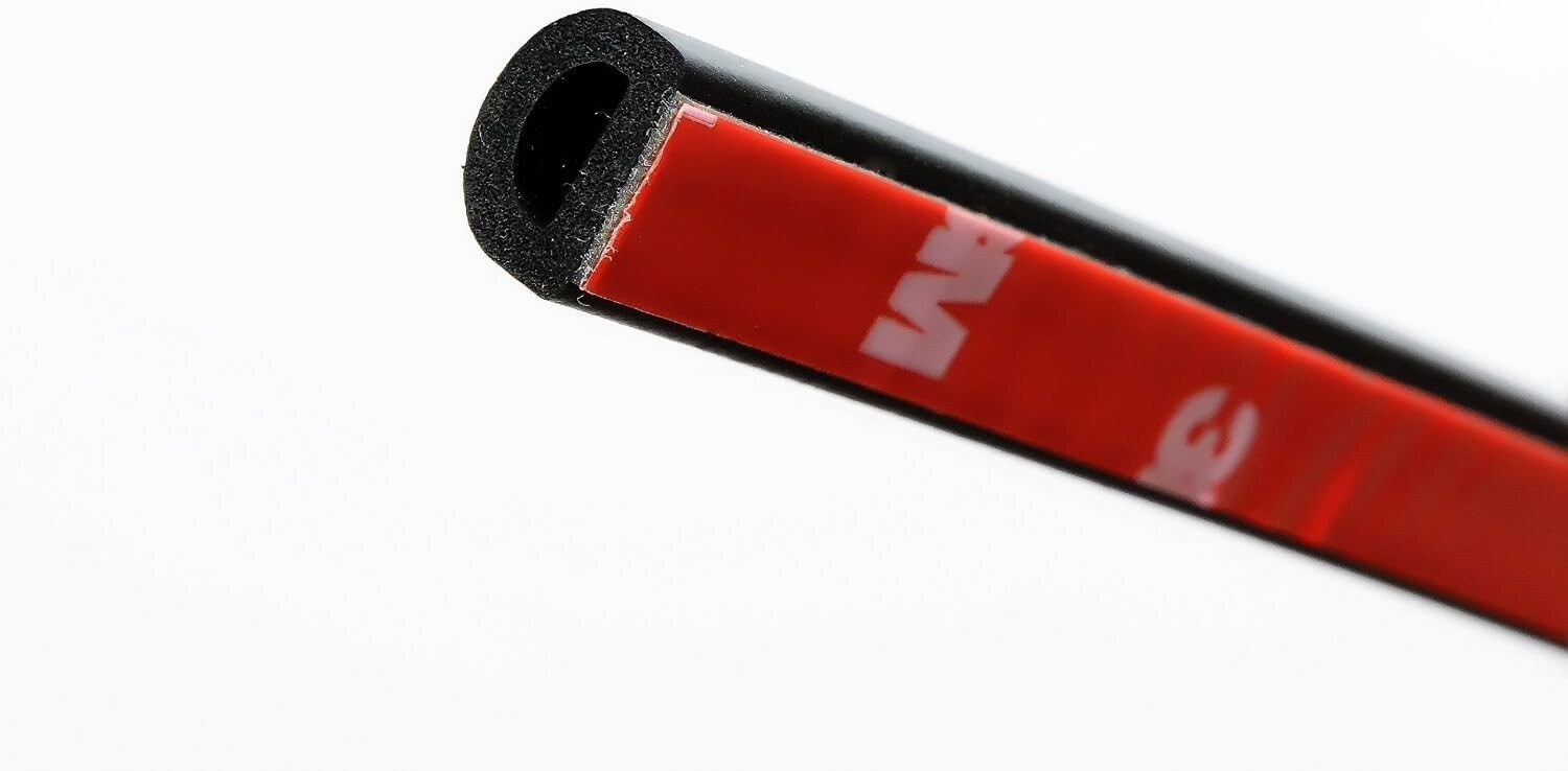 Durable 100 Feet Rubber Weather Stripping Seal for Doors, Windows, and Trunks