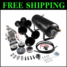Load image into Gallery viewer, Super Loud 12V Train Horn System with 1.5 Gallon Tank – Perfect for All Vehicles