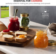 Load image into Gallery viewer, Quattro Stagioni Durable 5 oz Mini Mason Jars - Perfect for Canning &amp; Storage