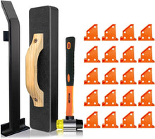 Load image into Gallery viewer, Laminate &amp; Vinyl Floor Tools: Heavy Tapping Block, Pull Bar, 20 Spacers &amp; Mallet