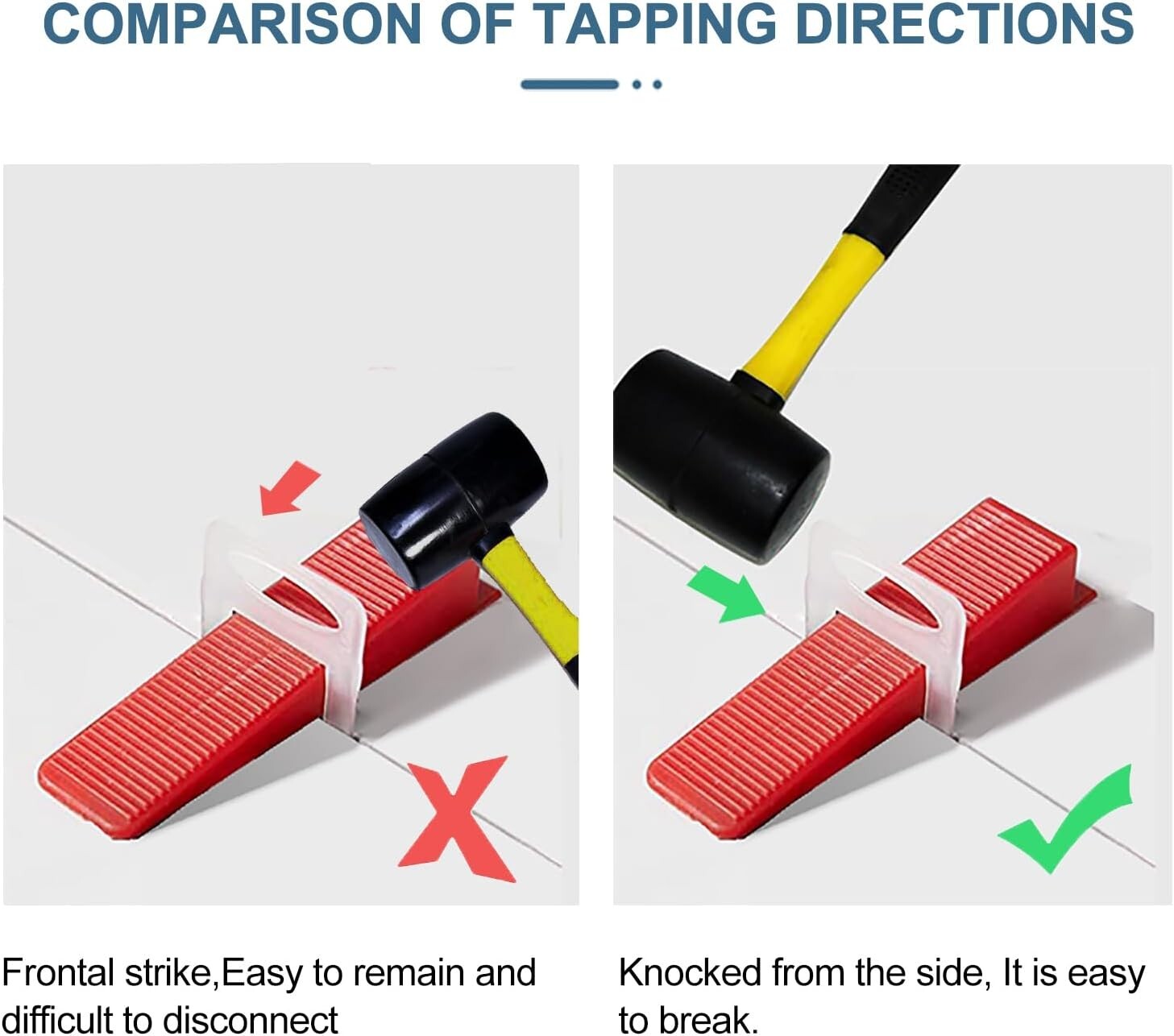 2000 pcs 1/16" Tile Leveling System Clips - Perfect for DIY & Pro Installers