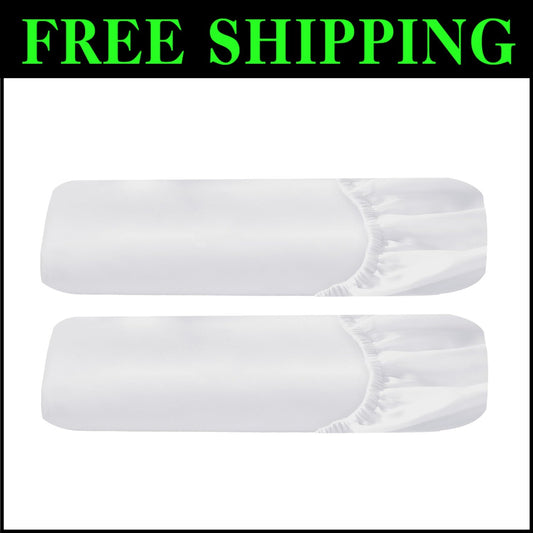 Comfortable King Size Fitted Sheets, 2-Pack 400 TC Cotton Sateen Bright White