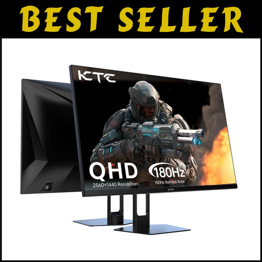 Premium 27" Fast IPS Gaming Monitor 1440p, 180Hz, FreeSync & G-Sync Ready