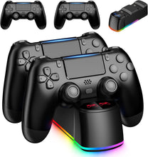 Load image into Gallery viewer, Wireless PS4 Controller 2 Pack with LED Charging Dock Station - Gaming Must-Have