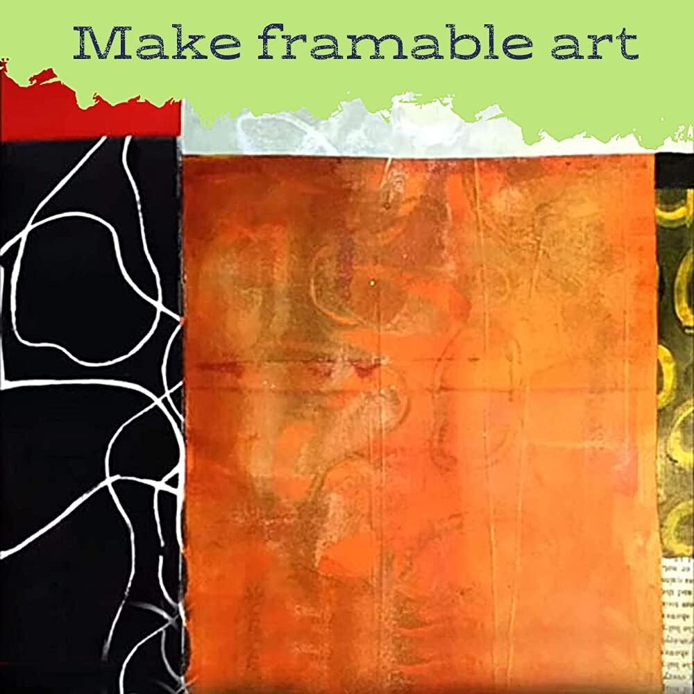 Durable 12-Inch Gel Monoprinting Plate - Perfect for Scraping, Journals & Crafts