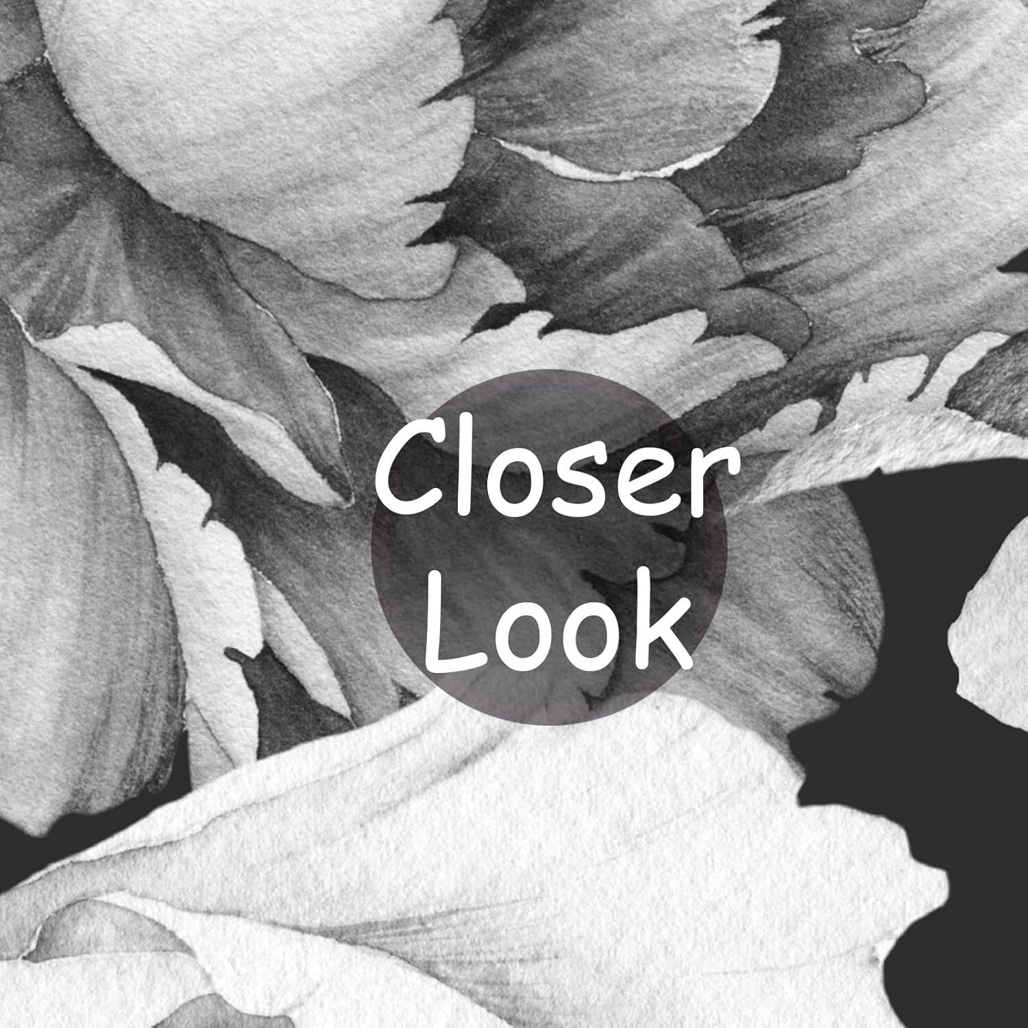 Watercolor Peonies Wallpaper Mural in Elegant Design - 7 Easy-Install Strips