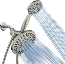 Load image into Gallery viewer, Luxurious 6-Setting Rainfall &amp; Handheld Shower Combo - Easy Install in Nickel