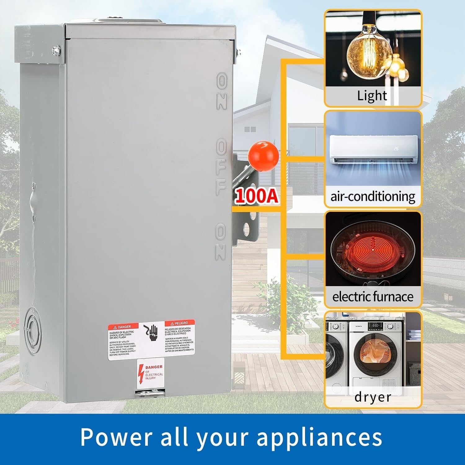 Easy-Install 24000W Double-Throw Generator Safety Switch - Power Management