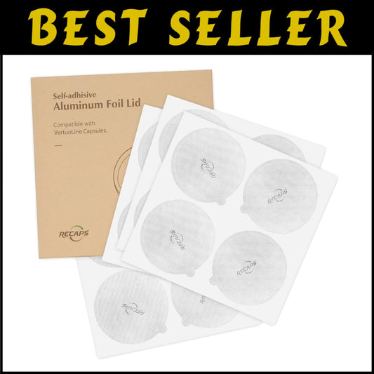 Strong Adhesive Aluminum Foil Lids for Reusable Nespresso Vertuo Coffee Pods