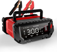 Load image into Gallery viewer, 30 Amp Smart Lithium Battery Charger for 6V/12V/24V Vehicles – Portable &amp; Safe