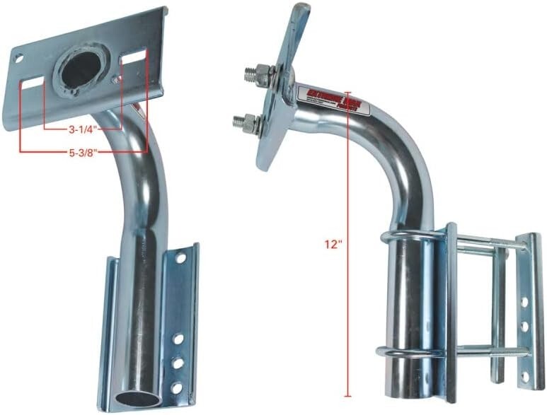 Compact Heavy-Duty Spare Tire Mount for 4, 5, 6 Lug Wheels - 2-Year Warranty