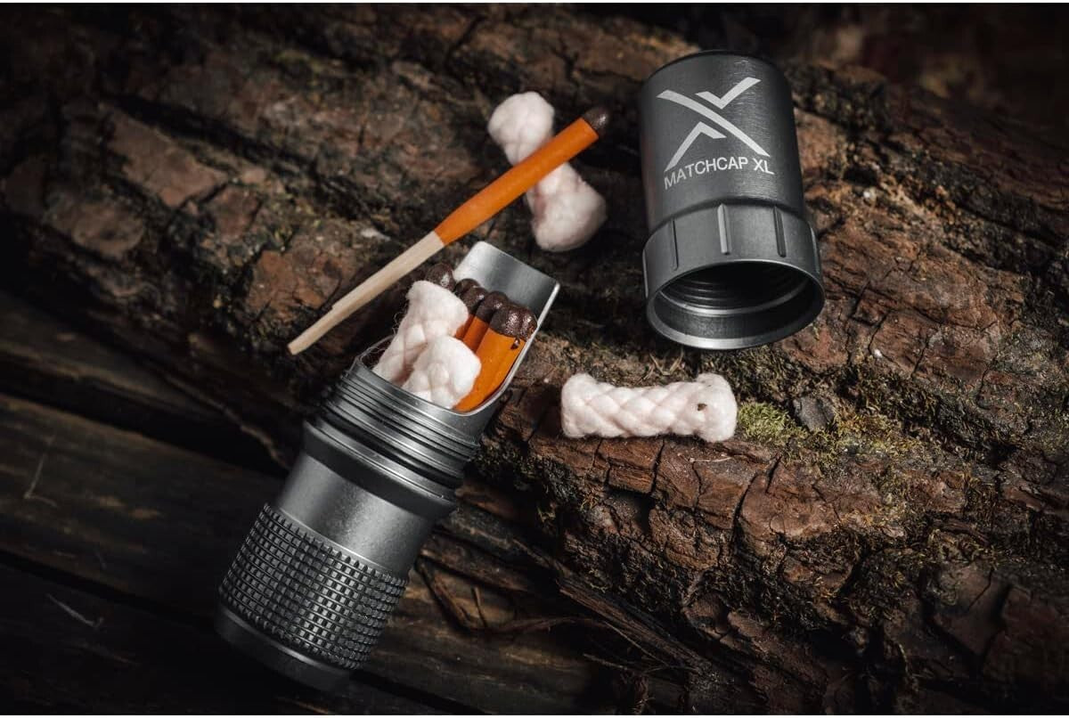 Lightweight Waterproof Match Kit with Striker—Perfect for Hiking and Camping