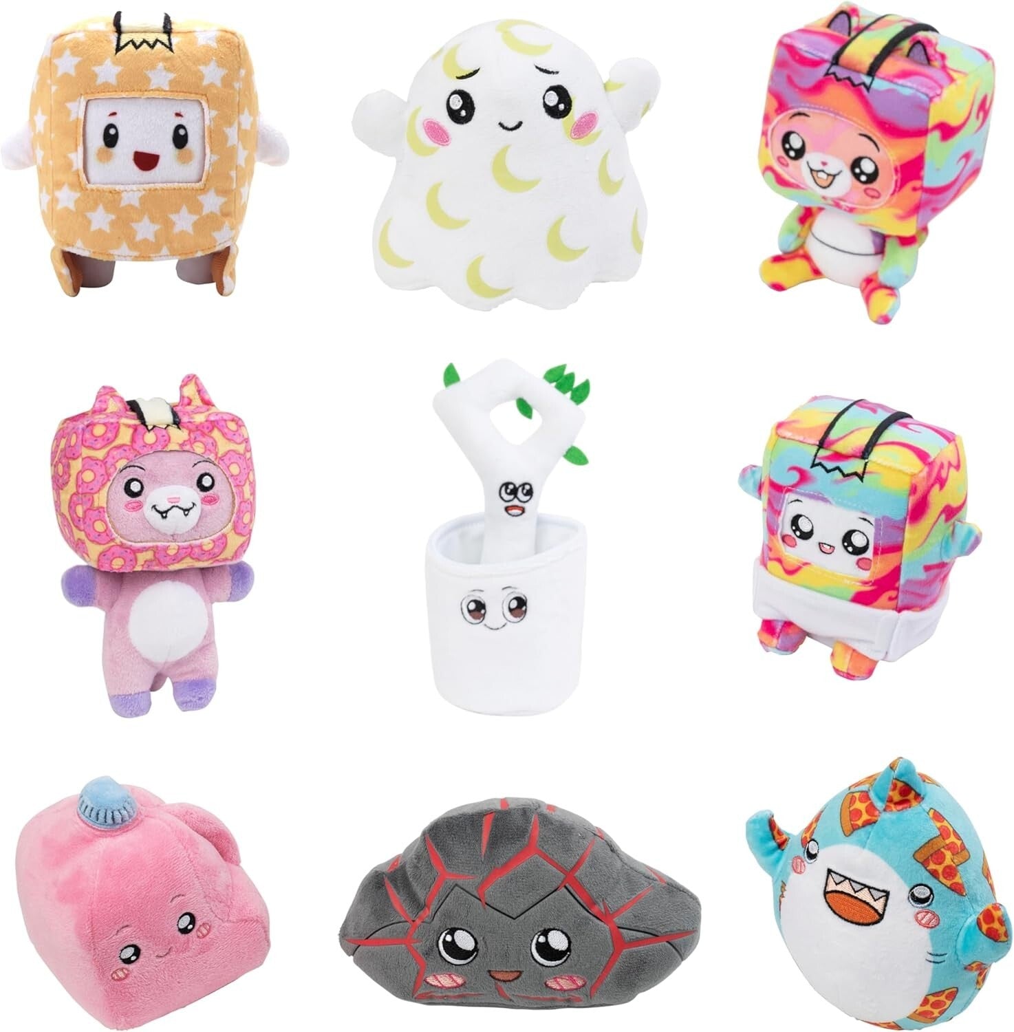 Unique Collectible Mini Mystery Plush 4-Pack - Adorable Blind Box Surprise