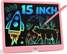 Load image into Gallery viewer, 15-Inch LCD Writing Tablet - Eco-Friendly Doodle Pad for Kids, Lightweight Pink