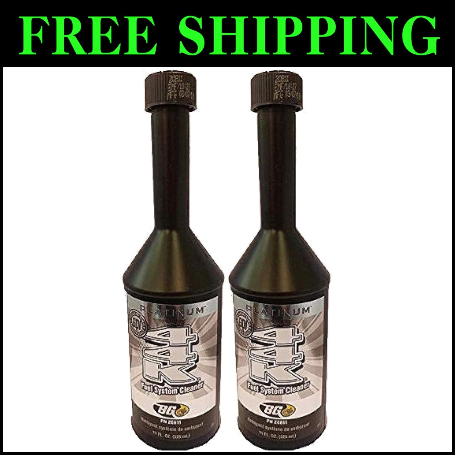 New 44K Platinum Fuel System Cleaner - 2 Bottles for Enhanced Engine Performance