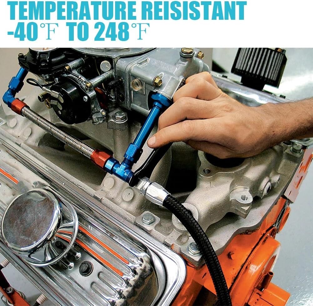 Versatile 10AN 20FT Coolant & Fuel Hose - High Pressure & Temperature Resilient