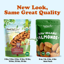 Load image into Gallery viewer, Nutritious 5 lbs Organic Raw Almonds - Plant-Based Protein, Rich in Vitamin E