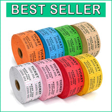 Load image into Gallery viewer, Complete Raffle Ticket Set - 8000 Consecutively Numbered Tickets for Any Event