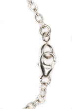 Load image into Gallery viewer, Unique 8-Inch Auto Clasp Rosary with Aquamarine Beads &amp; Silver Plate Crucifix