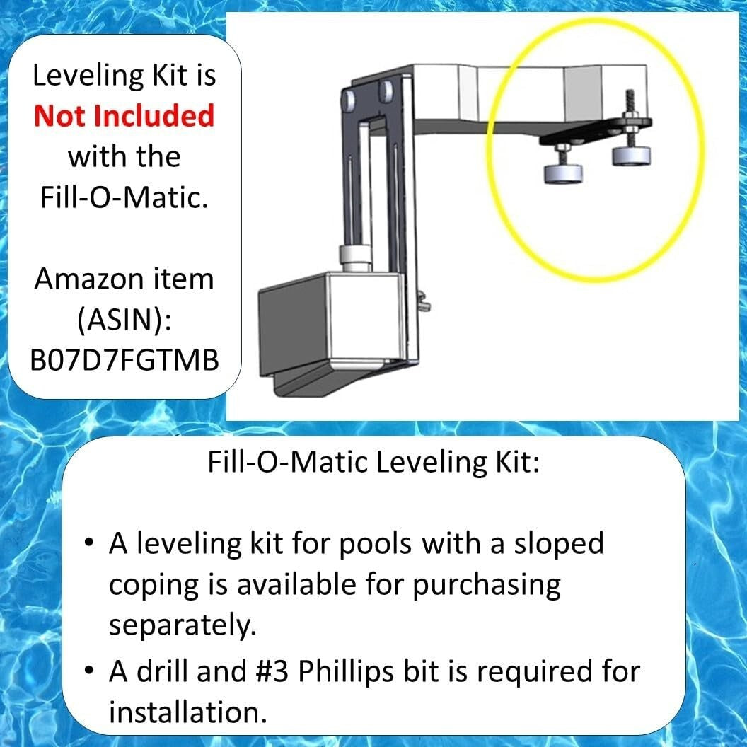 Durable Automatic Pool Fill Valve - 100% Rubber Base & Stainless Steel Hardware