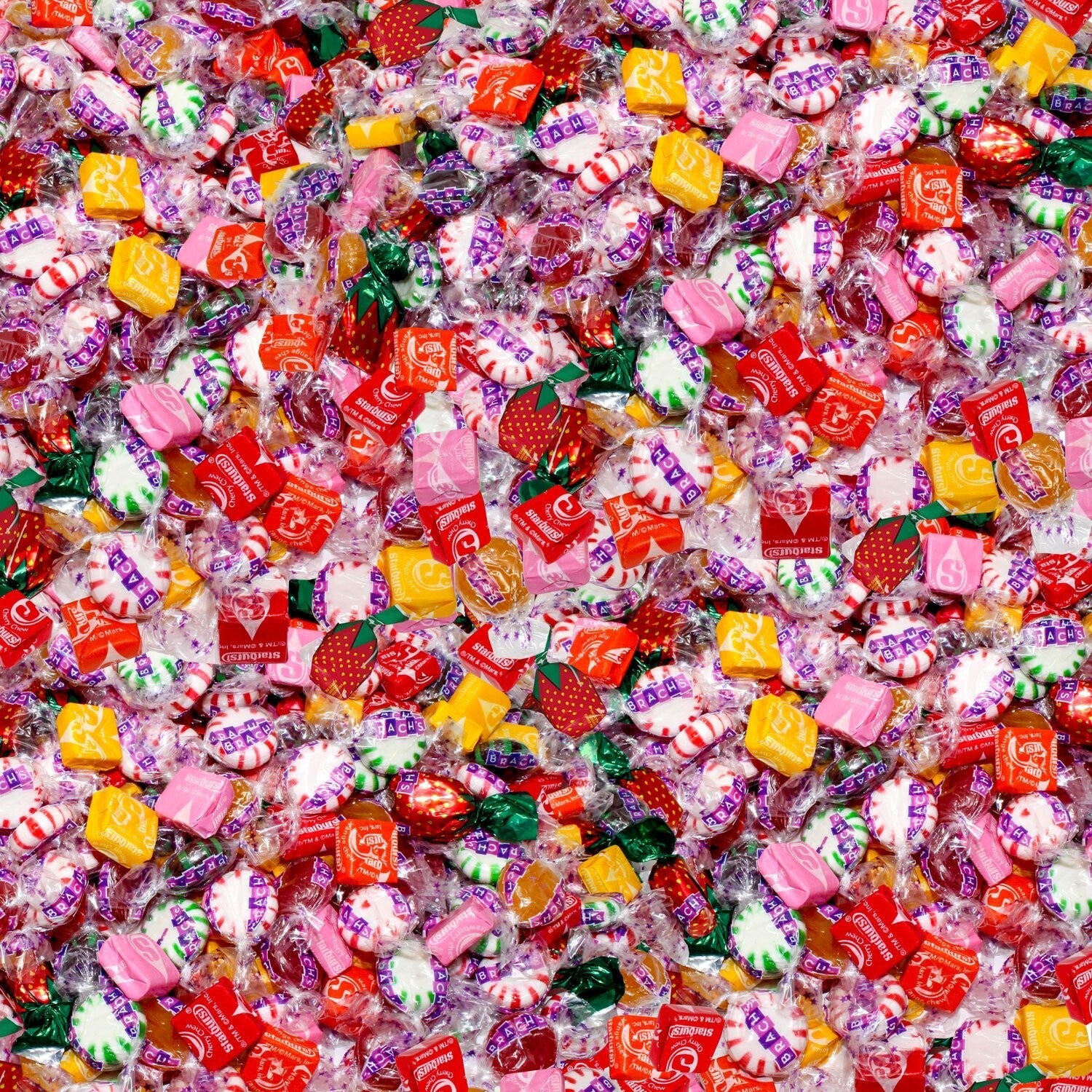 Assorted Soft Chewy & Hard Candy Mix - 700 Individually Wrapped Treats - 156 oz