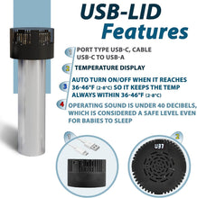 Load image into Gallery viewer, Compact Medication Cooler with Real-Time Temperature Control - Blue Travel Case