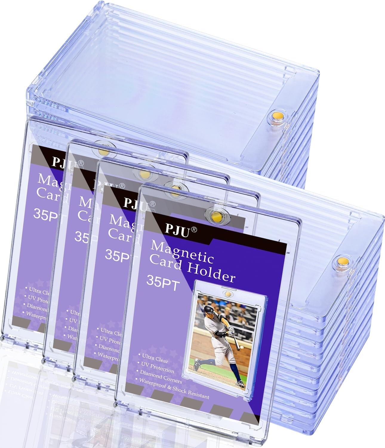 120-Count Magnetic Card Holder with U-V Protection for Sports & Trading Cards