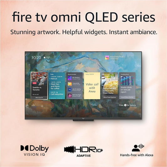 50-Inch Quantum Dot Display Smart TV: 4K UHD, Dolby Vision & Hands-Free Alexa