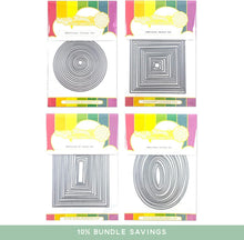 Load image into Gallery viewer, Versatile Nesting Craft Dies Collection - Rectangular, Oval, Circular Sheets
