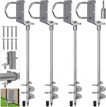 Load image into Gallery viewer, Multi-Purpose Ground Anchors - 18''/30'' Trampoline Stakes for Outdoor Safety