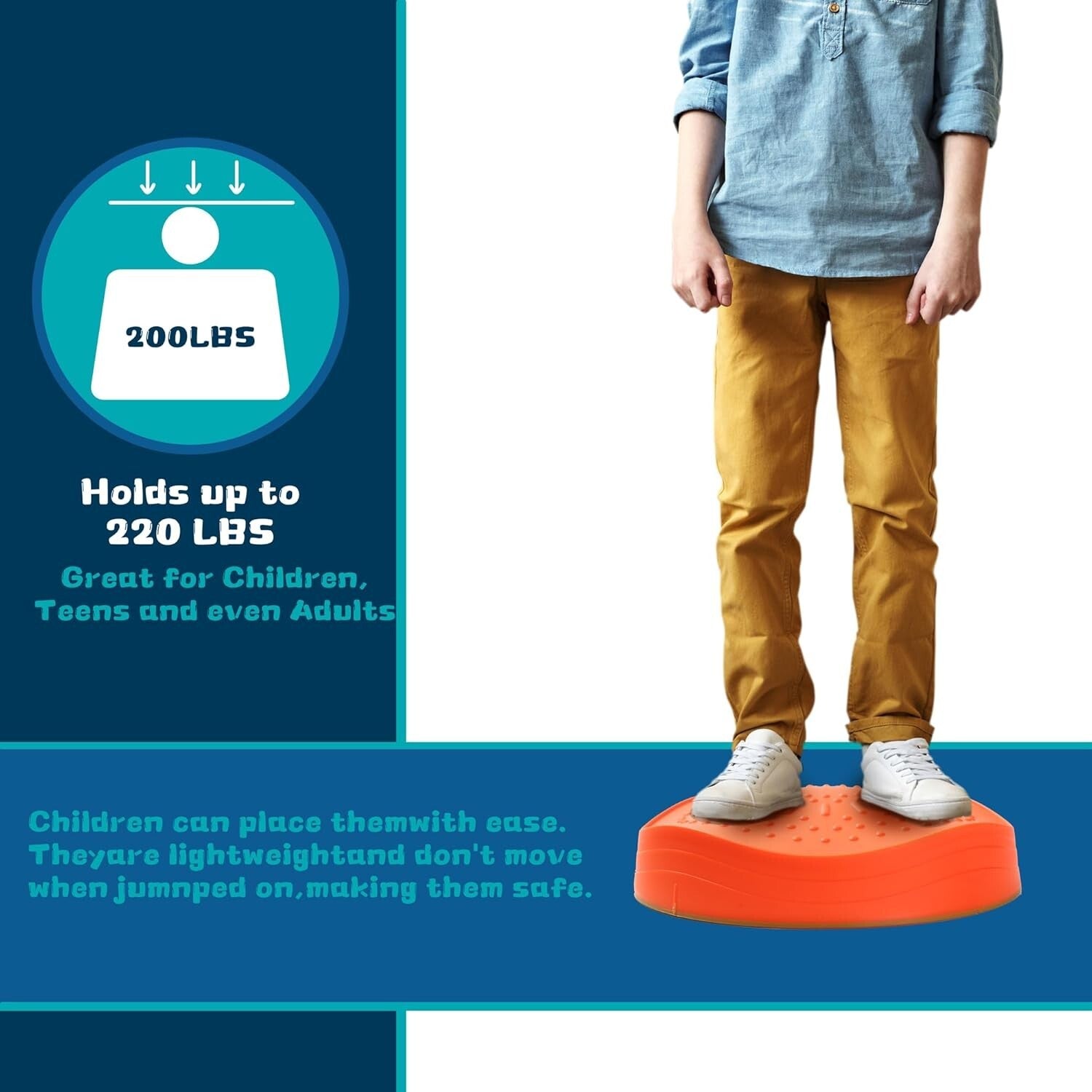 10-Piece Colorful Toddler Stepping Stones Set - Boost Balance & Coordination