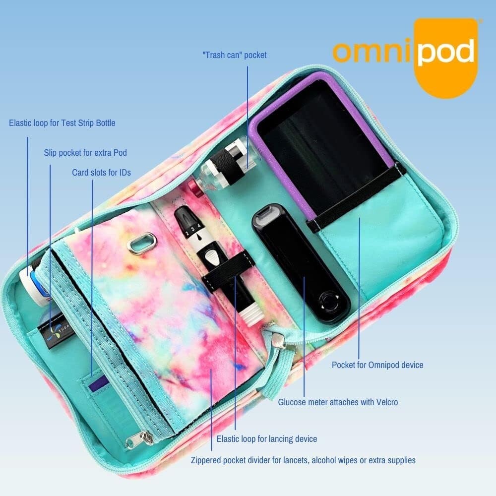 Stylish Omnipod Supply Case - Portable Diabetes Bag with Smart Organization