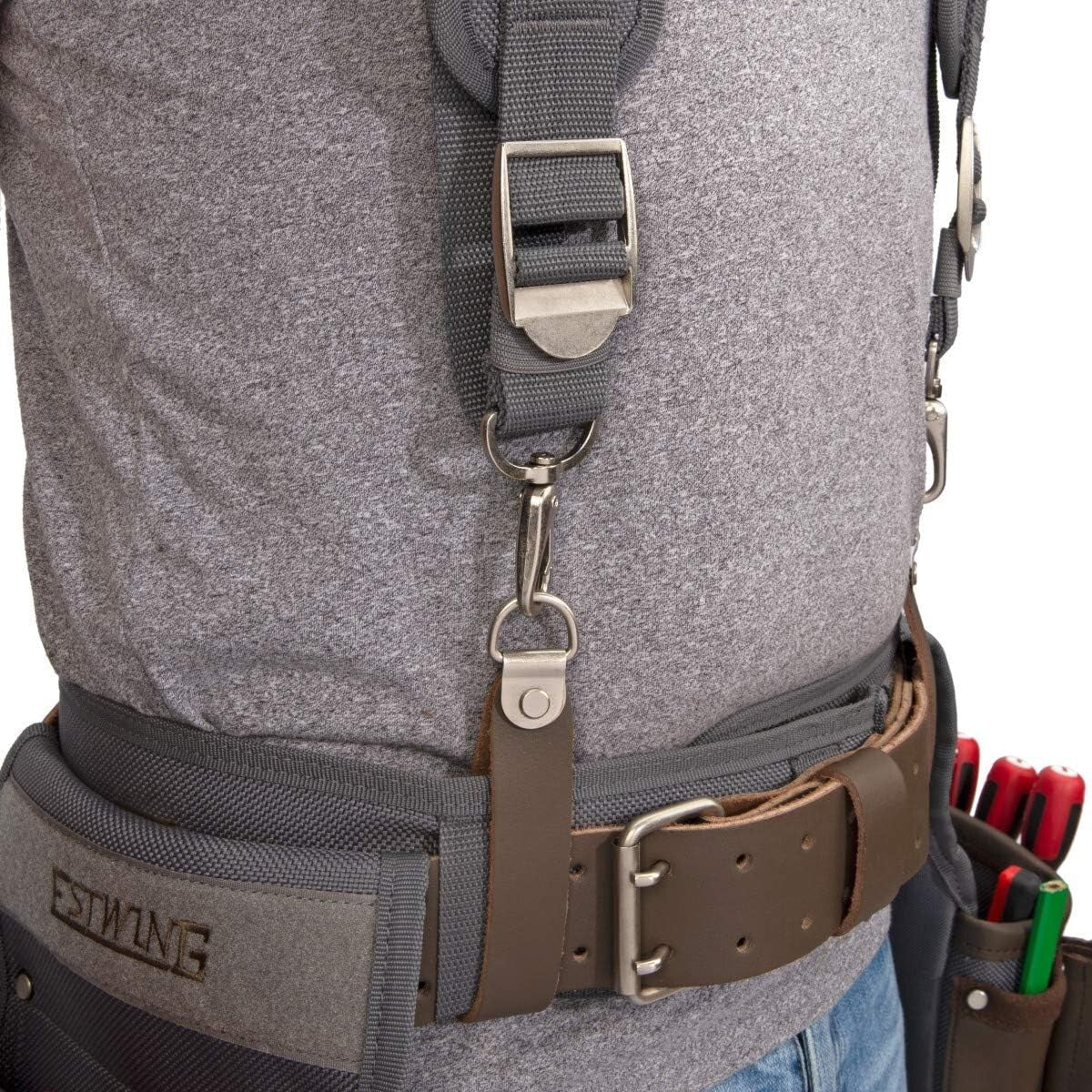 Cooling Mesh Padded Tool Belt Suspenders - Durable with Adjustable Chest Strap