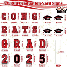 Load image into Gallery viewer, Premium Large Congrats Grad Yard Stakes - 20 PCS Graduation Celebration Kit