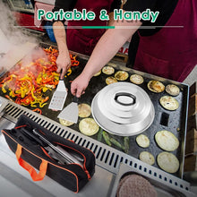 Load image into Gallery viewer, Stainless Steel 25-Piece Griddle Accessories Kit for Effortless BBQ Cooking